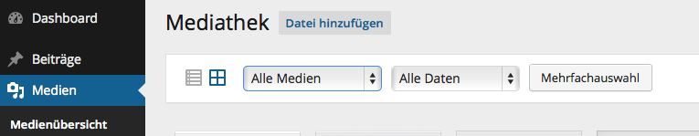 WP Medien - Medienübersicht