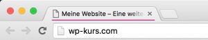 Anzeige des WordPress-Titels im Browser-Tab